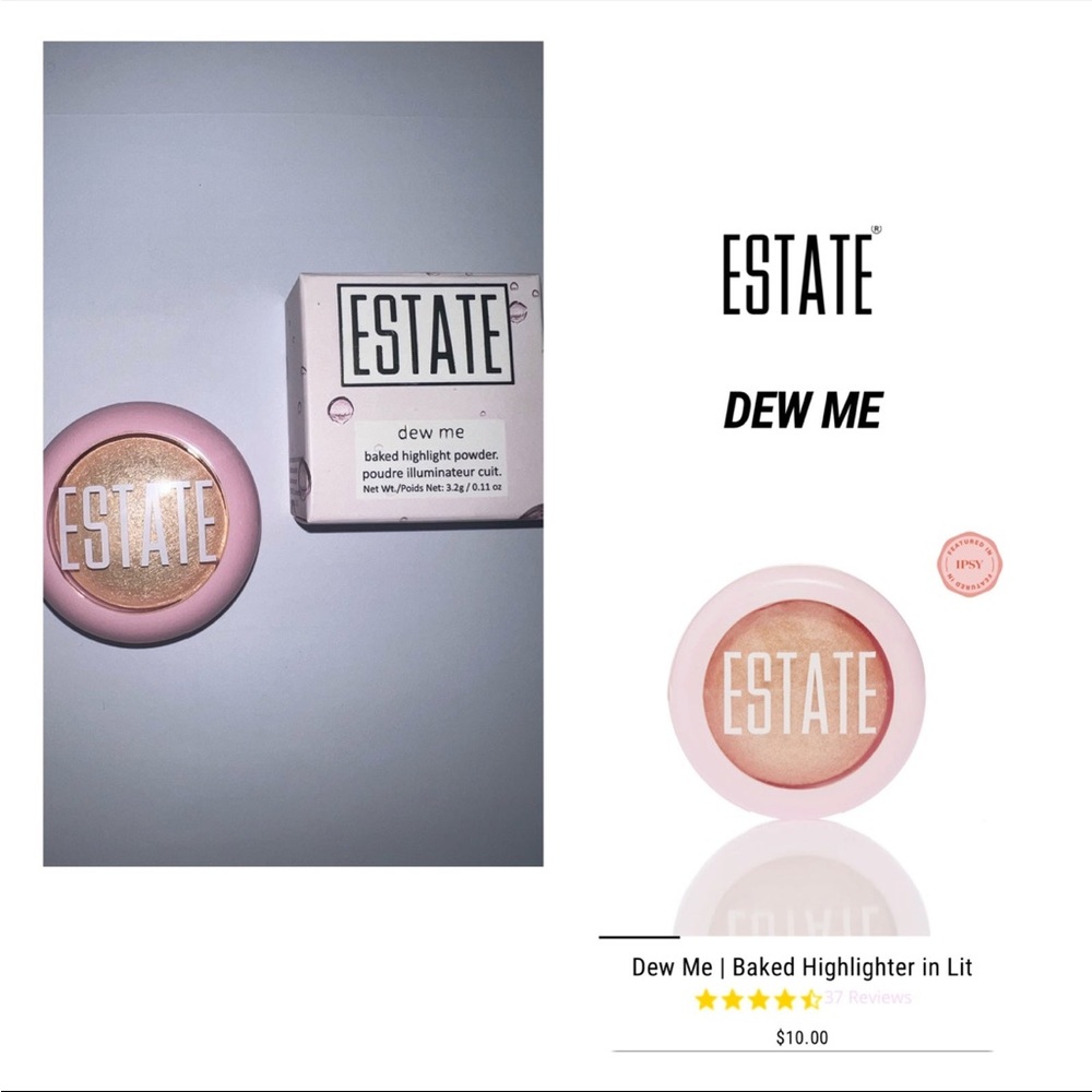 NIB‎ Estate Dew Me Baked Highlighter in Lit